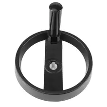 1 шт черный 2-говорил Пластик маховик с Вращающаяся ручка для фрезерный станок высокое качество
