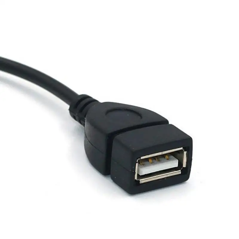 Адаптер конвертера с разъемом AUX на USB 2 0 типа A штекер 3 5 мм OTG кабель DE08 Прямая