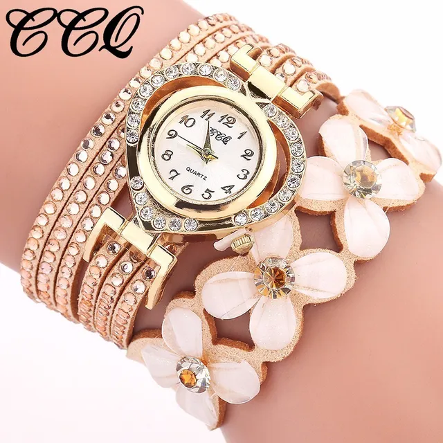 Best Selling Fashion Women Rhinestone Bracelet Watch Casual Luxury CCQ Leather F Best Selling Fashion Women Rhinestone Bracelet Watch Casual Luxury CCQ Leather F