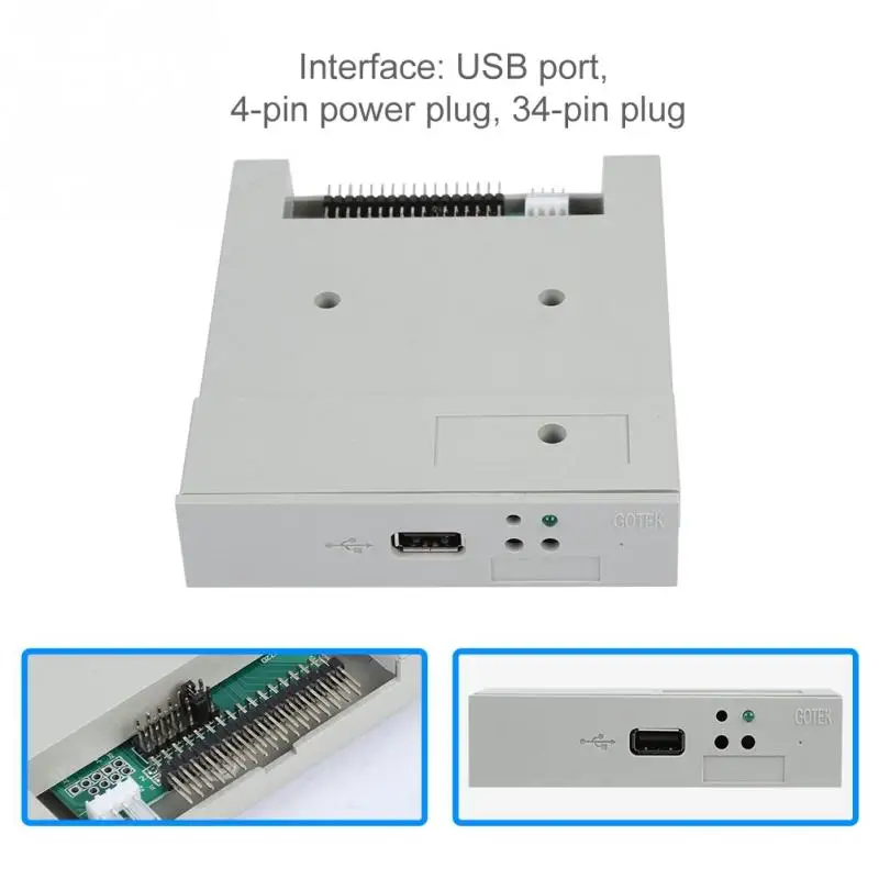 SFR1M44-U 3.5in 1,44 МБ USB SSD дисковод гибких дисков Эмулятор подключи и играй 34 Pin дисковод гибких дисков и Интерфейс FAT32 U диск б/у