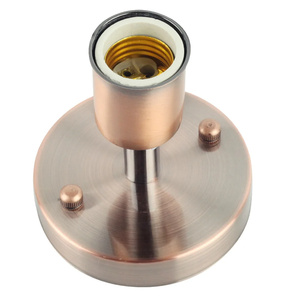 E27 bronze metal retro universal lamp holder 180 degrees to high