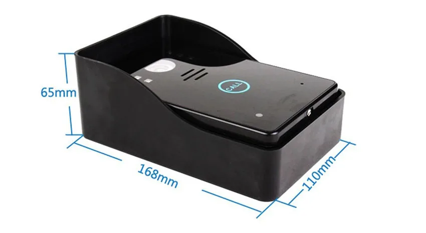 Mountainone 2,4G Беспроводной видео-телефон двери вызывное устройство с дверным звонком на Камера с " сенсорный жкд, фотографировать+ 1v3