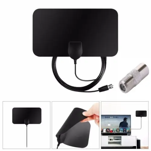 Ультратонкая цифровая антенна 200 миль HD Skylink 4K цифровые комнатные ТВ 1080P антенны