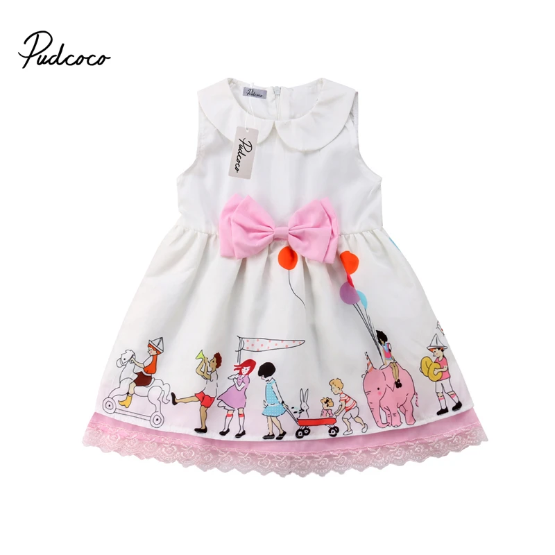 

Flower Kids Baby Girl Floral Lace Tutu Dress Children Girls Sleeveless Summer Vestidos Princess Wedding Bow Party Dresses