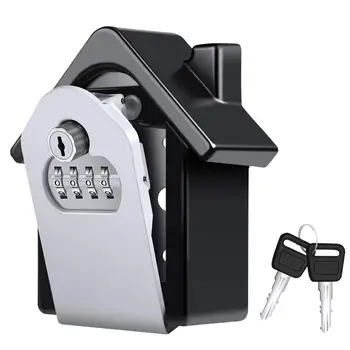 

Key Lock Box,[Emergency Key] Wall-Mounted Combination Key Security Storage Lock Box And Emergency Key To Prevent Forgetti