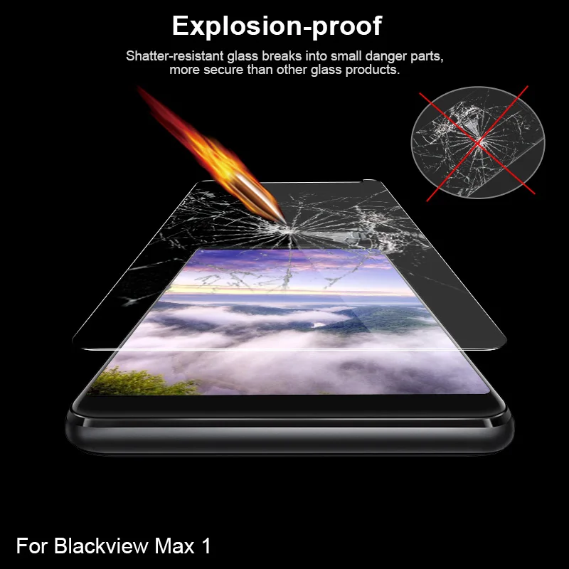 Закаленное Стекло для Blackview Макс 1 Экран протектор запасная часть телефона