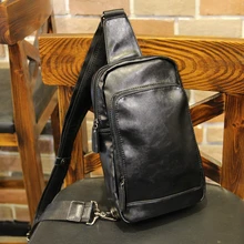 Новая модная мужская сумка высокого качества из кожи пу однобортная сумка через плечо Маленькая дорожная грудь поясная сумка повседневная сумка через плечо карман