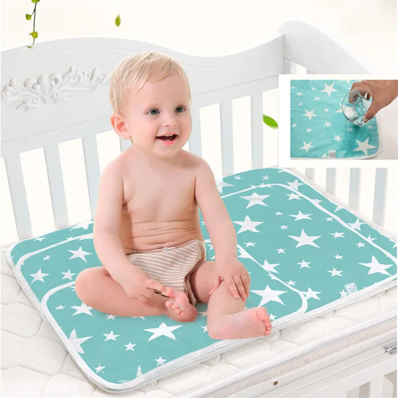 Washable Newborn Infant Baby Girls Boys Mattress Breathable Supplies Waterproof Cartoon Print Baby Crib Sheet 50*70cm Washable Newborn Infant Baby Girls Boys Mattress Breathable Supplies Waterproof Cartoon Print Baby Crib Sheet 50*70cm
