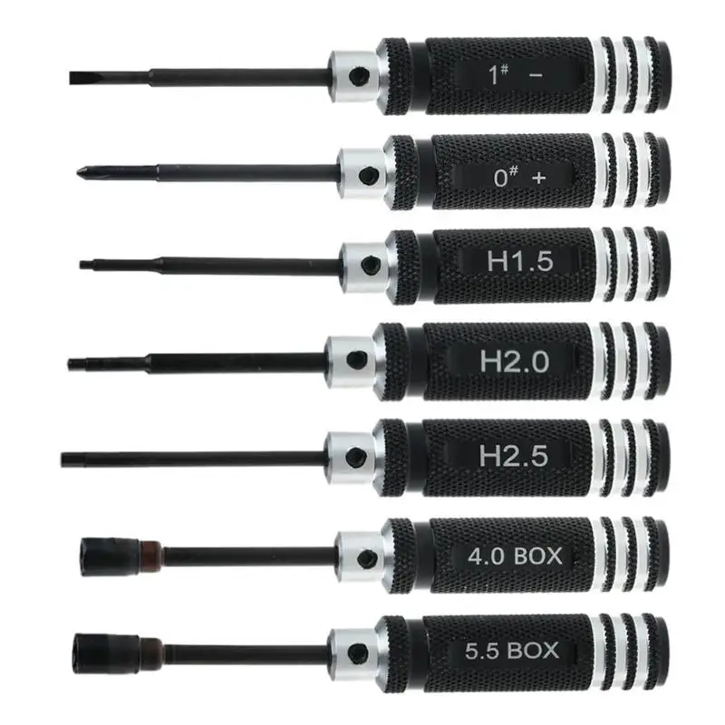 

Precision Hex Screwdriver Slotted Phillips Head Tool Set for RC Helicopter Drone Aircraft Model Repair Tools