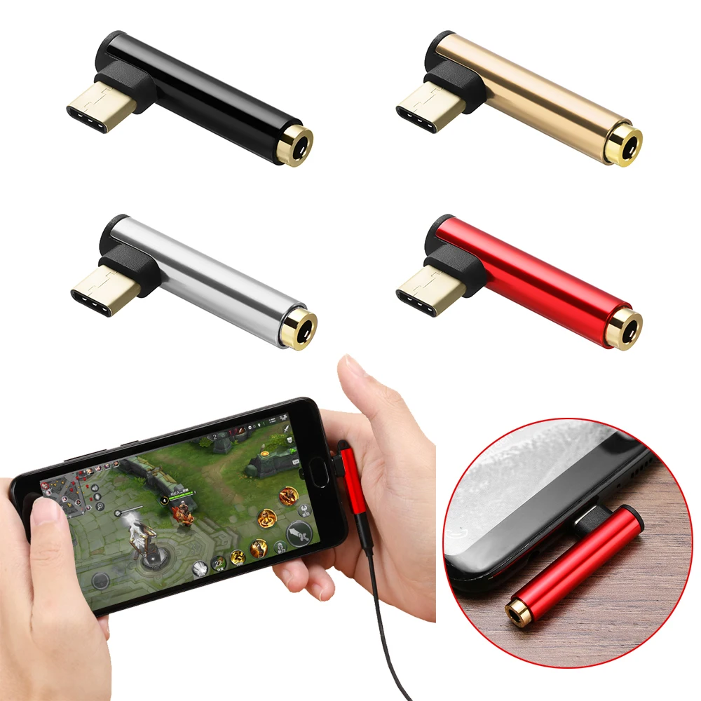 

USB Type-C To 3.5mm AUX Jack Cable Earphone Adapter TypeC to 3.5 Audio Adapter For Xiaomi Mi 8 A1 For Huawei P20 Lite Mate 10 20