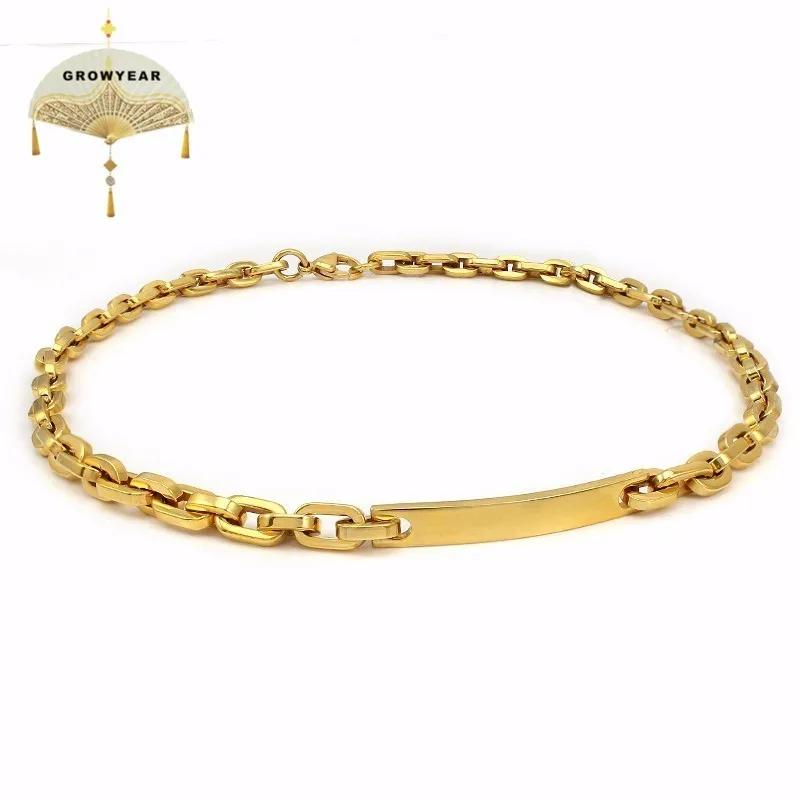 Короткие Цепочки и ожерелья женское ожерелье толстые цепи прямоугольной покрытие золото 316L Нержавеющая сталь база Женские ювелирные аксессуары