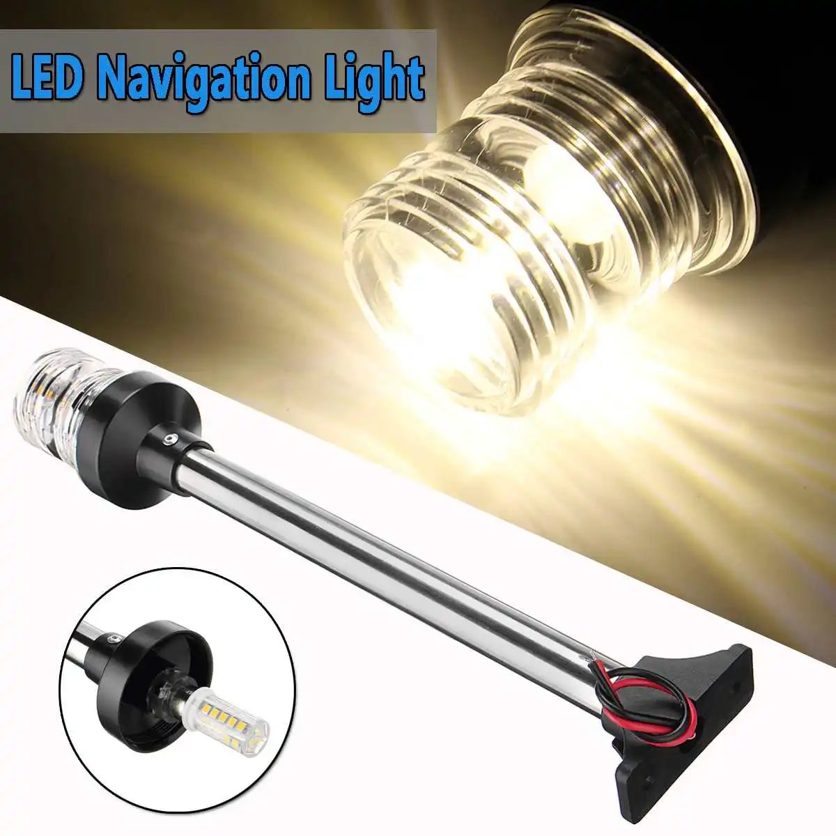 Universal 12 24V Marine LED Navigation Light For Boats For Yacht Boat New Marine Boat 33cm Stern