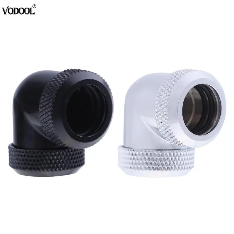 

Computer Water Cooling Accessory 14mm OD G1/4 Inner Thread 90 Degree Tube Connector for PC Water Cooling for 14mm OD Hard Tubes