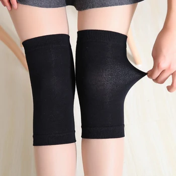 

Winter Knee Brace Pad Women Solid Color Thermal Knee Sleeve Leg Warmer Protector