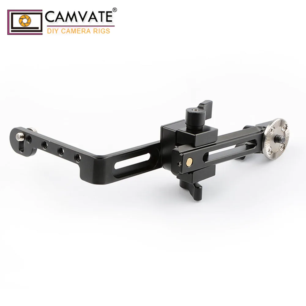 Вращающийся L образный Соединительный кронштейн CAMVATE на 360 ° с НАТО и ARRI Rosette M6