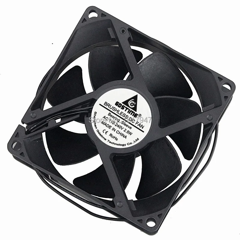 5 кулер gdstime бесщеточный EC двигатель вентилятора 80 мм x 25 8 см AC 110 в 115 120 240 2 Вт EC8025 |