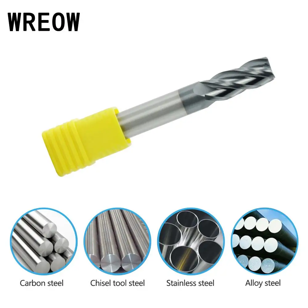 

1PC CNC Lathe Milling Cutter router bit 1mm-6mm Alloy Carbide End Mill 4 Flute Milling tools For Steel Metal cutter Wood Metal