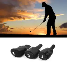 3 шт./компл. трикотажные ткани Гольф Клубные головные уборы водонепроницаемый пыленепроницаемый мягкий Гольф клуб водительский головной убор Крытый Открытый