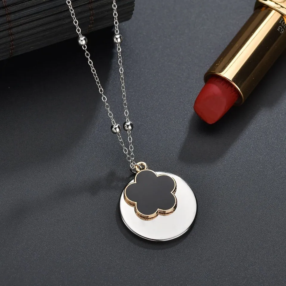 

Trendy Pendant Necklace Female Women Plum Blossom On Round Pendants & Necklaces Handmade Wedding Jewelry Necklace Gifts