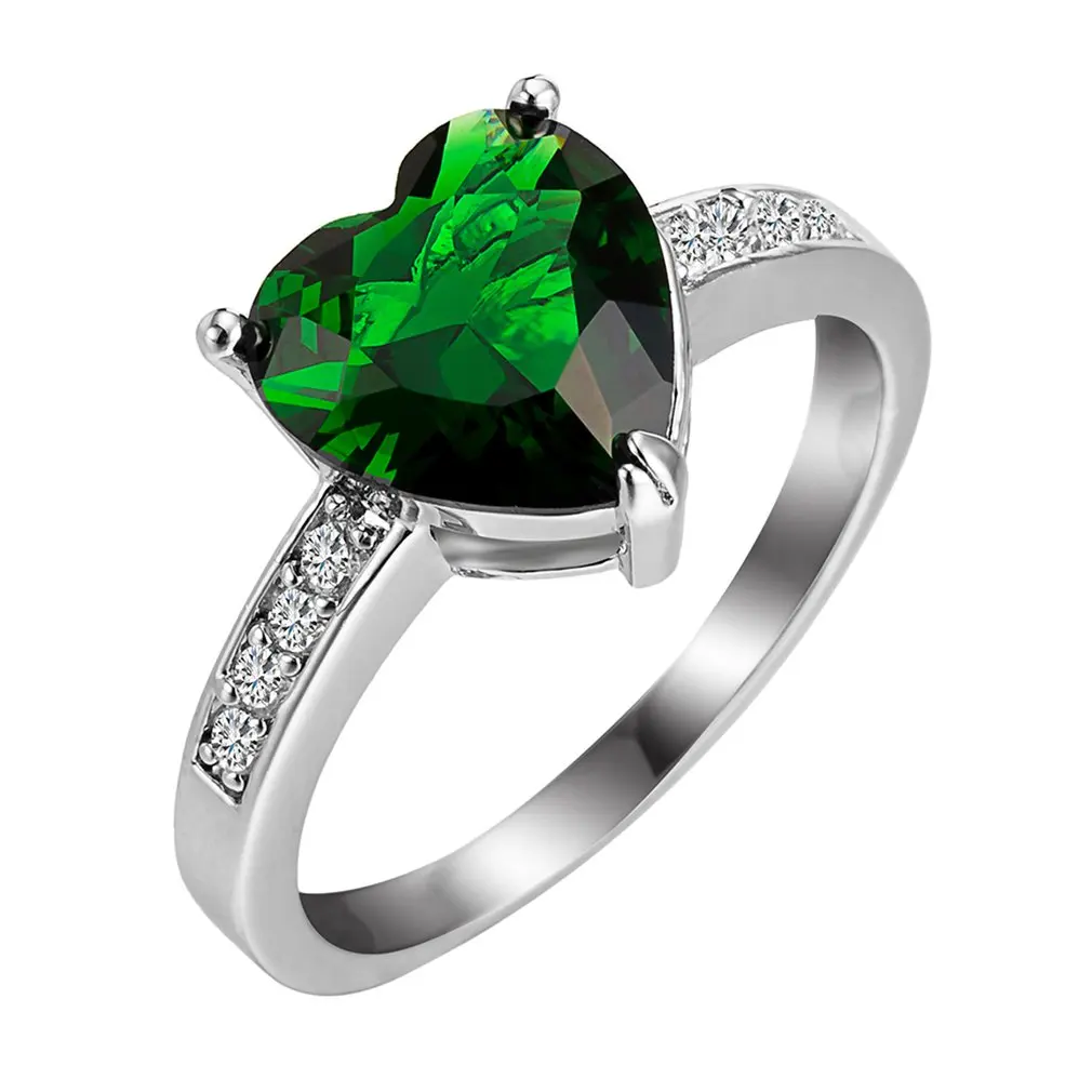 

Stylish Simplicity Micro-inlaid Natural Zircon Rings Gift For Women Wedding Party Exquisite Carving Jewelry J1810