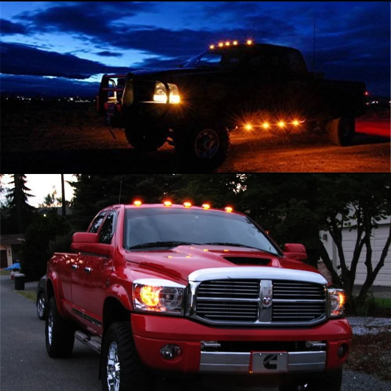 5 шт. ходосветильник огни на крышу светодиодный габаритные кабины для Dodge RAM 1500 2500