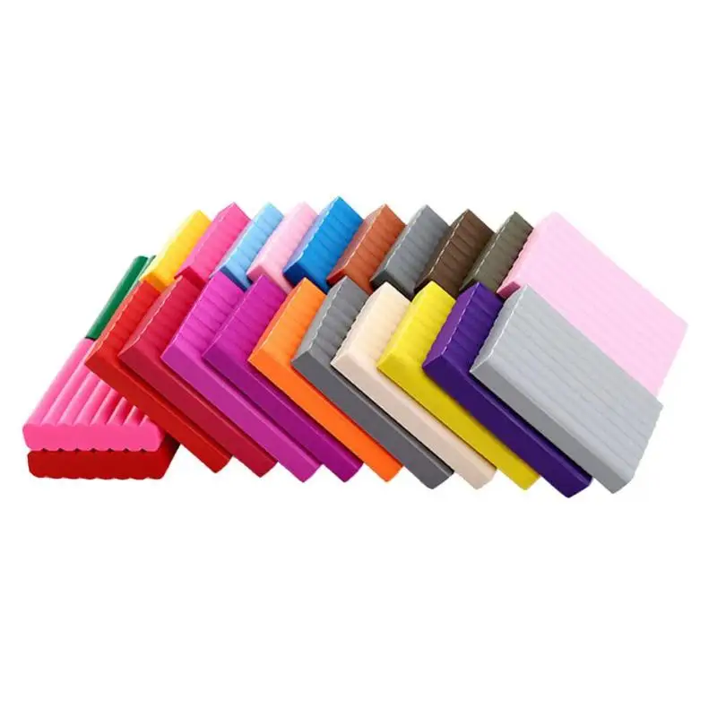 

24 Colors Polymer Clay DIY Soft Modelling Clay Set with 14 Pens Creative Handgum Educational Clay Soft Polymer Modelling Toys