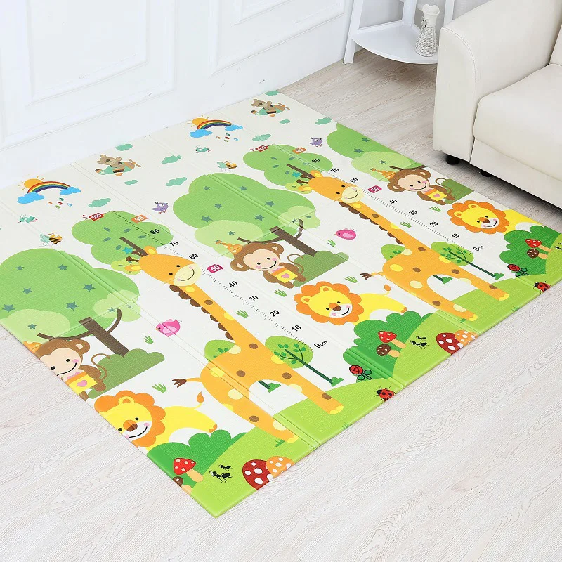 Foldable Play Mat 180x200cm Baby Play Mat Xpe Puzzle Developing Mat Tapis Enfant Child Carpet Increase Baby Room Crawling Pad