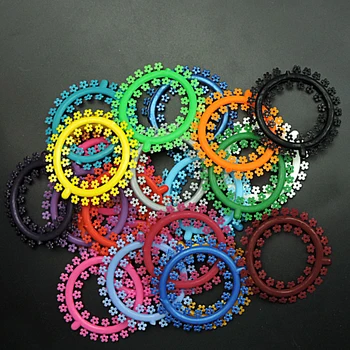 

25pcs Dental Orthodontic Ligature Ring Ligature Ties Dentist Tools Braces Teeth Elastic Multi Color Flower Orthodontic Products