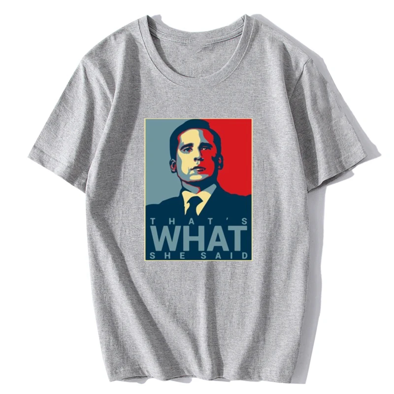 Cool Casual Pride T-Shirt Men Unisex - That's What She Said Tee: Office T-Shirt, Funny TV Show, New Fashion Cool Tshirt image 2