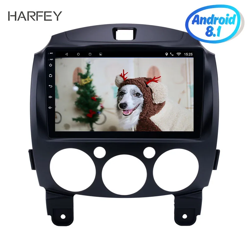 

Harfey Android 8.1 9"Car Radio Multimedia Player GPS navigation Head Unit For MAZDA 2/Jinxiang/DE/Third generation 2007-2014 USB