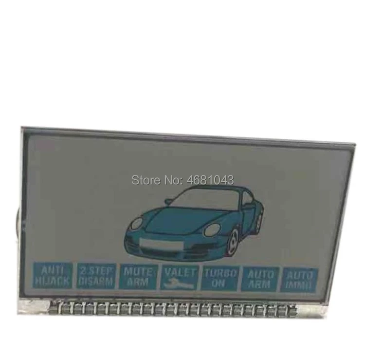 

5pcs/lot B6 LCD Display Keychain Screen + Metal Feet for Two way Car Alarm System Starline B6 lcd Remote Control Key Fob Chain