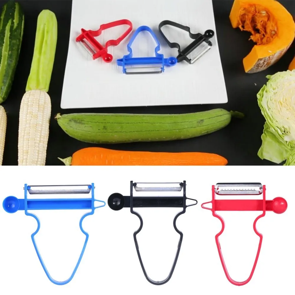 

3Pcs/set Vegetable Slicer Peeler Shredder Julienne Cutter Multi Peel Stainless Steel Blade Zesters Trio Peeler Set Kitchen Tools