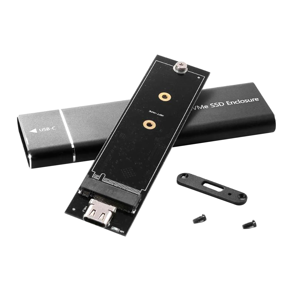 USB3.1 Type-C to M.2 M Key NVMe SSD Box 10Gbps Solid State Drive Enclosure Case