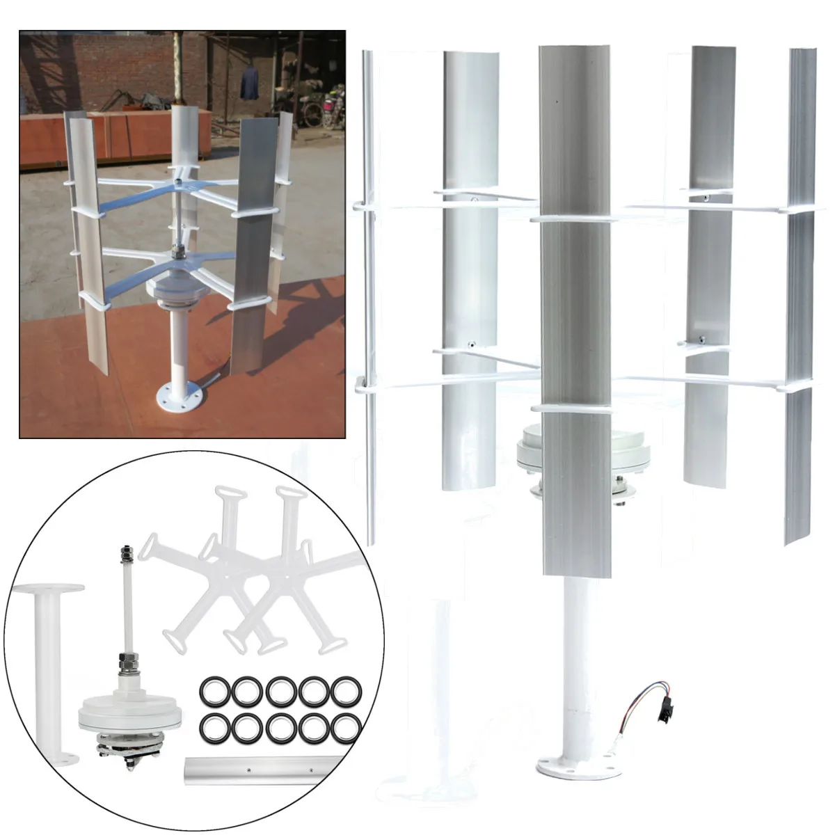 

10W Max 15W DC12V High-efficient Small Domestic Wind T urbine Generator Wind Energy Rotor Household Mini Generator