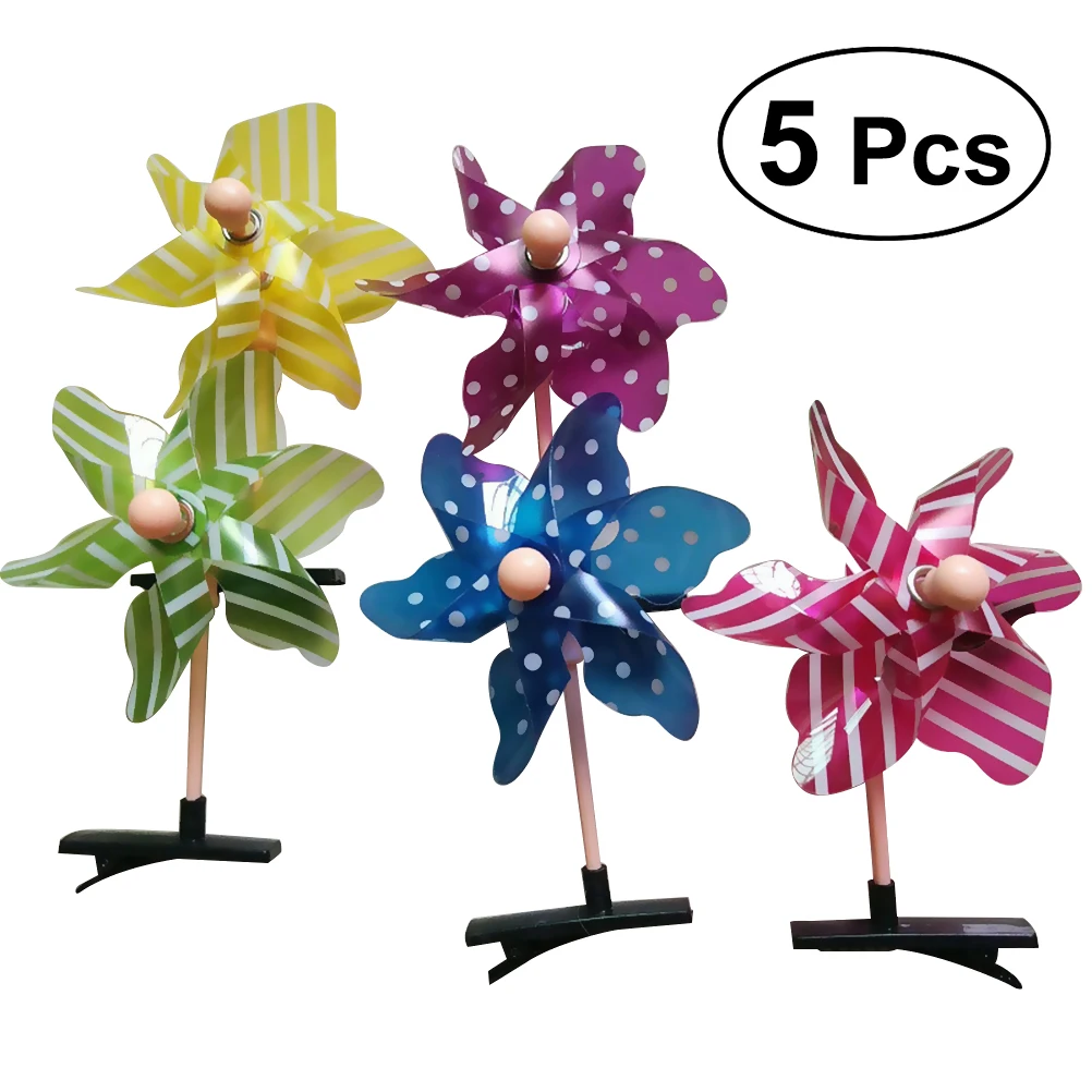 30 BLESSING Good Girl Boutique 2 Tone 3.5/" Windmill Hair Bow Clip 104 No.