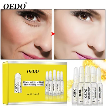 

OEDO Hyaluronic Acid Gold Moisturizing Serum Shrink Pores Remover Freckle Speckle Whitening Anti-Aging Nourishing Facial Essence