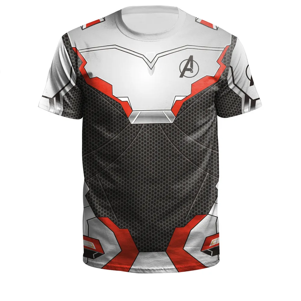 2019 Avengers Endgame Quantum Realm 3D Printed T Shirt Men Unisex Cosplay Costume Tops Superhero Iron Man Tee