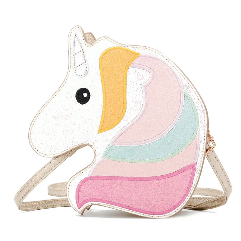 Cute Ladies Bag 2019 New Cartoon Unicorn Sequins Wild Girl Fashion Single Shoulder Messenger Bag Small Crossbody Bags For Women