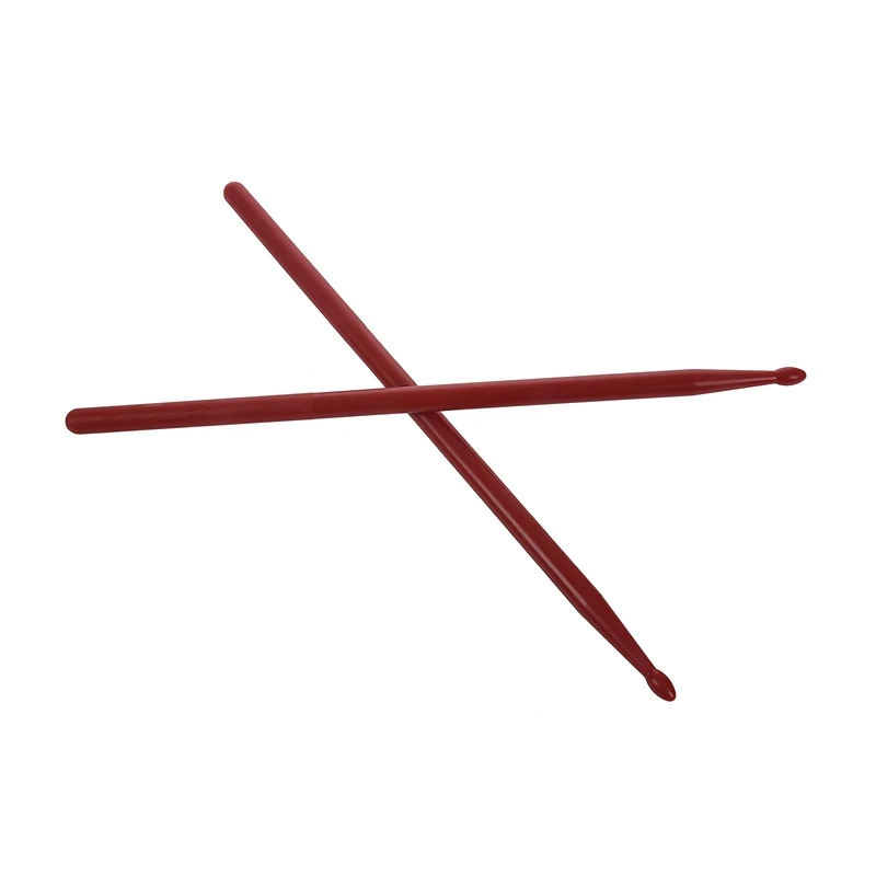 

ABGZ-1 Pair 5A Drumsticks Stick Nylon for Drum Lightweight for Drummer Durable COLOR:Red