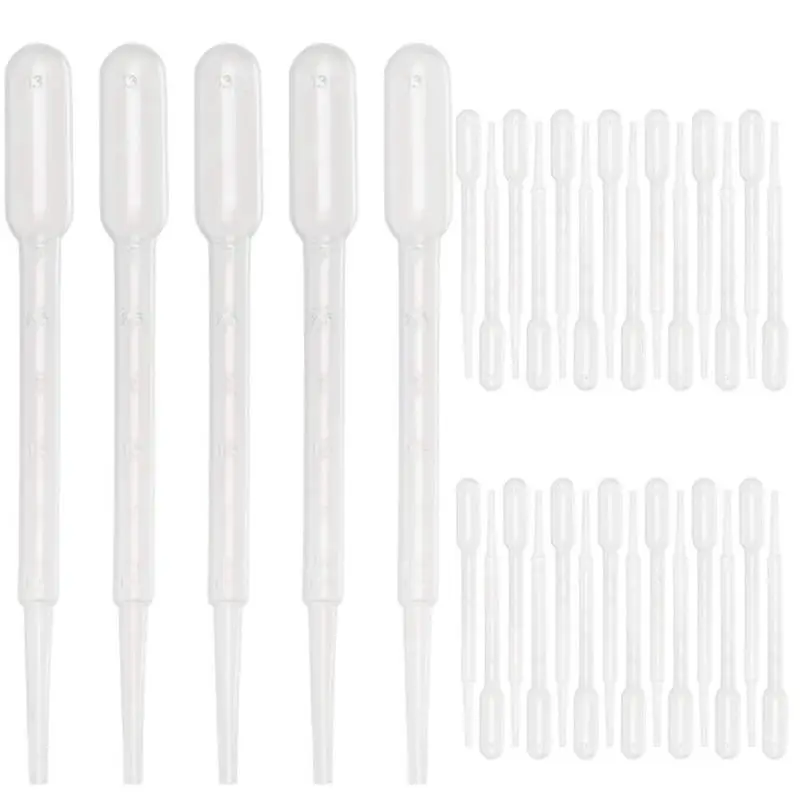 

200 Pcs 3ML and 0.2ML Pipettes Plastic Transfer Eye Droppers for Essential Oils