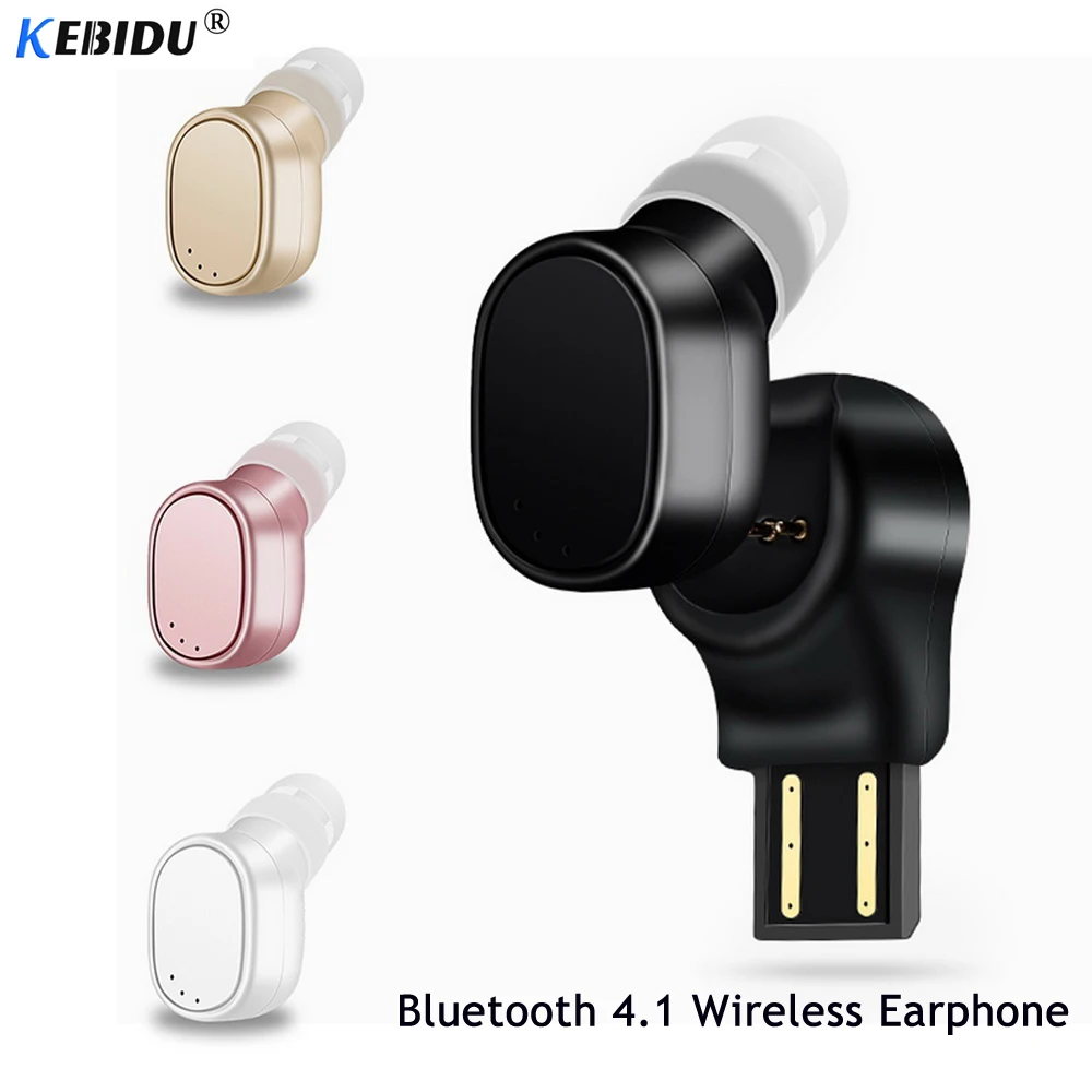 

Kebidu Wireless Bluetooth Headset Mini Earphone Portable USB Magnetic Charging Headset X12 Sport Earbud Headset For IPhone 8