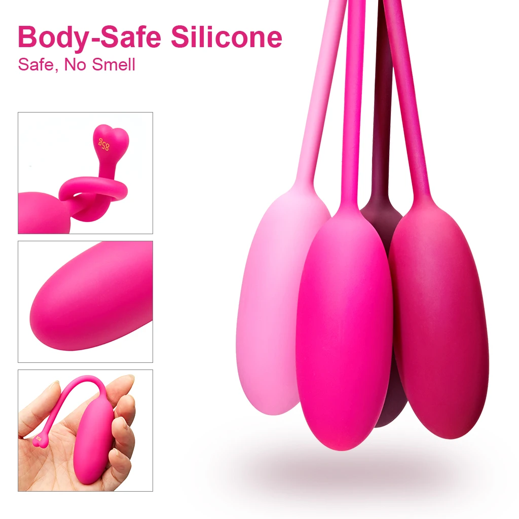 Luvkis Smart Ball Kegel Ball Ben Wa Ball Safe Silicone Vagina Tighten Exercise Machine Vaginal Geisha Ball Sex Toys for Women