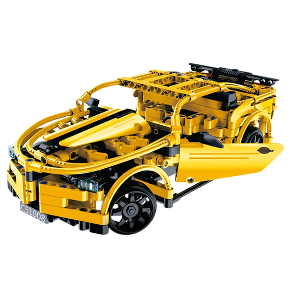 

Double E Cada Educational Assembled Car Building Block Toys 2.4G Automatic Frequency Matching Cool Shape Racing Car