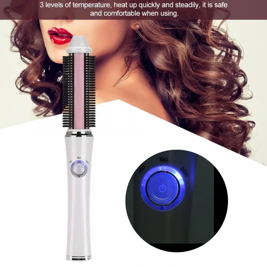 

professional accessories hairdresser Electric Heating Hair Curler Portable Rechargeable Wireless Curly Hair Brush Styler a