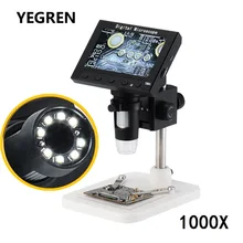 Best Offers 1000X Digital Microscope 2.0 5.0 MP Electronic Video Microscope 4.3 Inch Display with 8 LED Stand for PCB Motherboard Repairing Best Offers 1000X Digital Microscope 2.0 5.0 MP Electronic Video Microscope 4.3 Inch Display with 8 LED Stand for PCB Motherboard Repairing