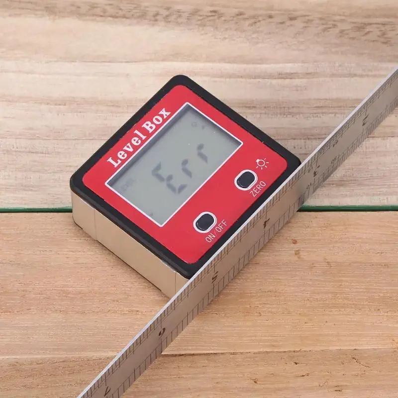 Digital Display Inclinometer Spirit Level Box Protractor Angle Finder Gauge Meter