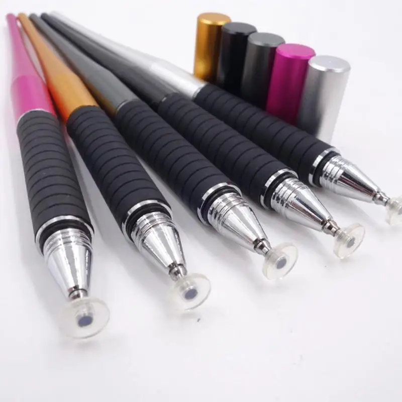 

2 in 1 Multifunction Fine Point Round Thin Tip Touch Screen Pen Capacitive Stylus Pen For Smart Phone Tablet For iPad For iPhone
