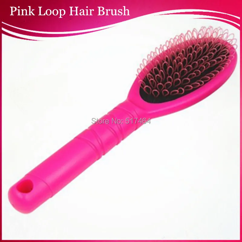 pink hair brush