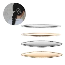 4 шт. зажимы для умственных волос, матовые шпильки для волос, металлическое украшение в виде сердца для девочек, изогнутый головной убор, аксессуары для волос