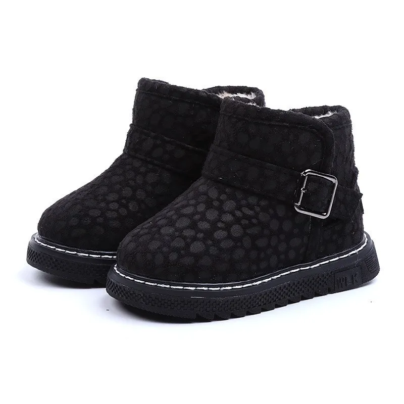 

CNFSNJ BRAND New Boys Girls Winter Boots Fashion Slip-on Warm Thick Cotton Shoes For Toddlers Big Kids Children Snow Boots